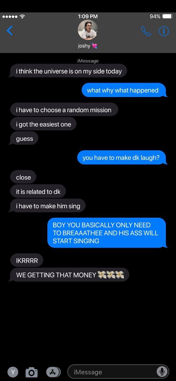 Bf Texts With Joshua! Nana Tour Edition