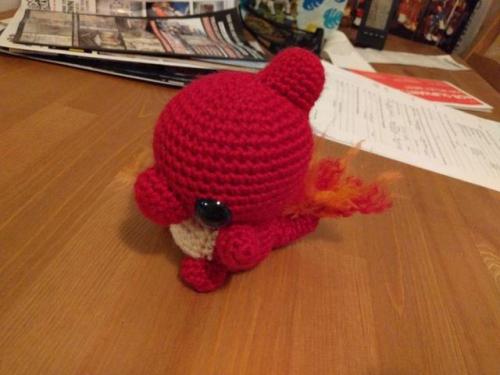 Charmeleon for @vgmkoren!This one does have a free pattern (though it is a YouTube tutorial, it is v