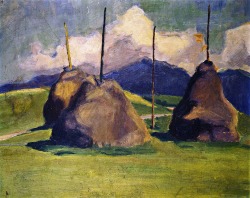 german-expressionists:  Franz Marc, Haystacks, 1910 