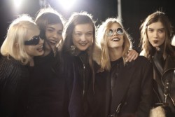 gothprada:  so-narly:  Antonina Vasylchenko and Yumi Lambert Backstage at Phillip Lim  love this