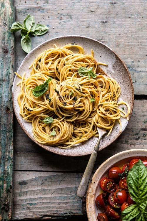 pinterestfoodie1992: garlic basil brown butter pasta