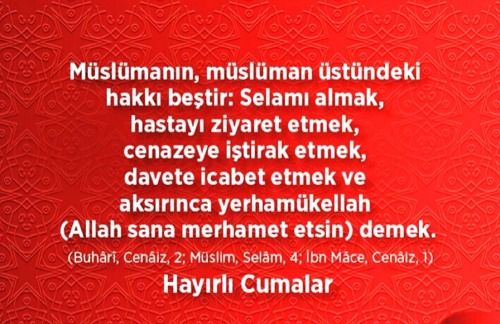 Cumanız Mübarek Olsun, Hayırlı Cumalar…
