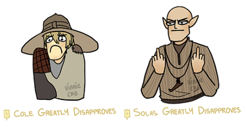 vinnie-cha:a bunch of disapprovals because my inquisitor is an idiot