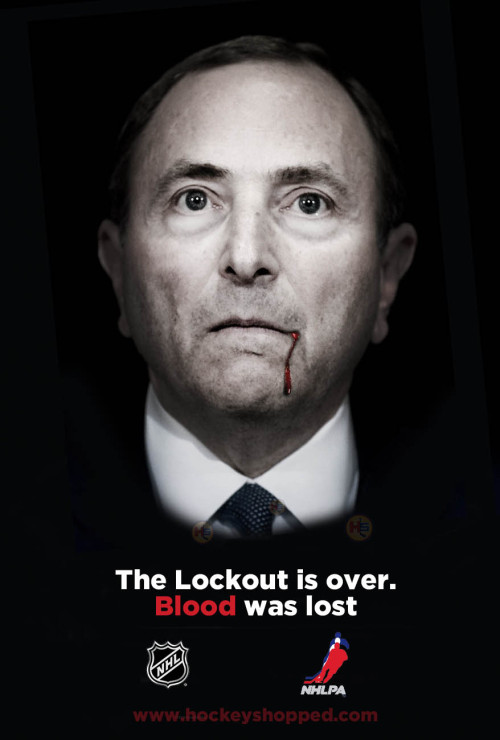 Bettman starring in a NHL Lockout documentary with a vampire twist. That’s popular these days, right?