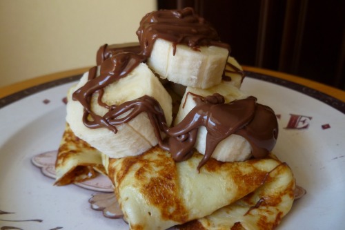 im-horngry:  Nutella & Banana Crepes - As Requested!