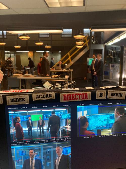 alyblacklist:Behind the scenes of upcoming Episode 8.09 from director Andrew McCarthy.