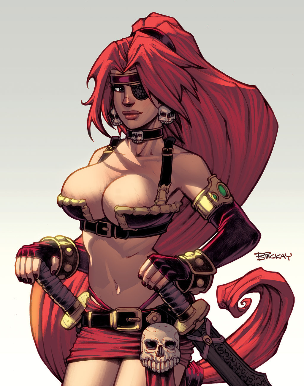 scratch-tastic:  themagnify:  Mostly Monika by BillMcKay   WOW! Never saw this one!
