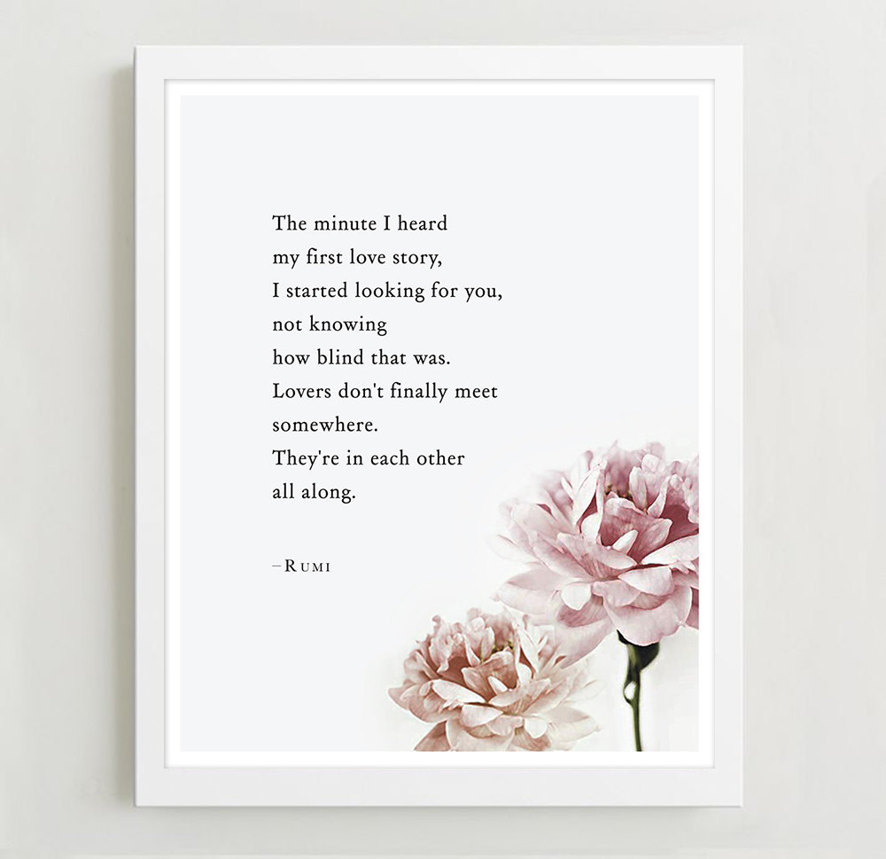 sixpenceee:  A few poems by Rumi that really spoke to me. He was a Persian poet and