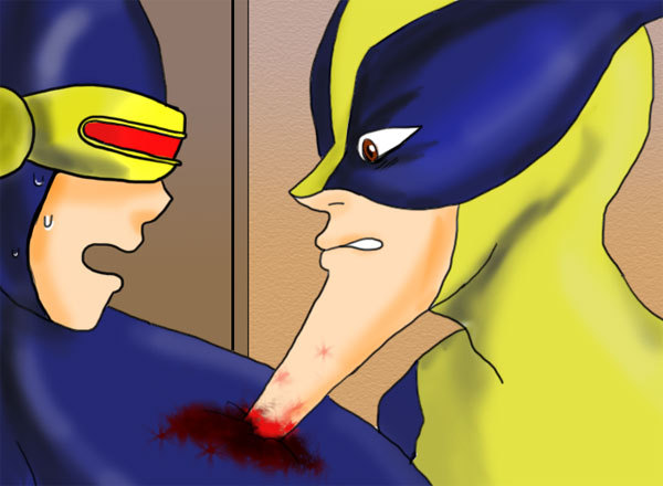 rcaptain2012:  fuckyesdeadpool:  by おまる   X 学園 HANDSOME! 