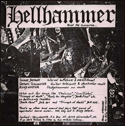 the-unholy-spirit: Hellhammer Cult… Only Death is REAL