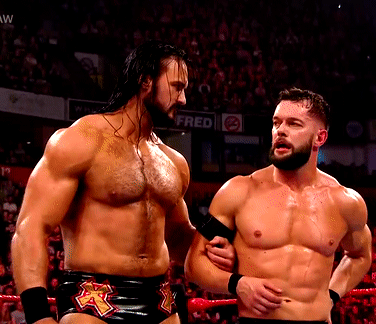 hotwweguys:I live for the sexual tension Drew McIntyre, Finn Balor