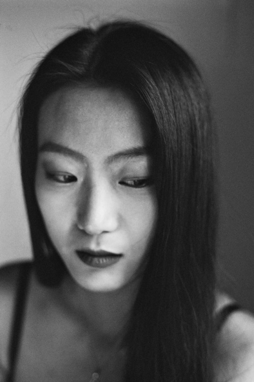 The self-reflection of Xiaoyu. //Nikon FE + Ilford XP2 400My instagram