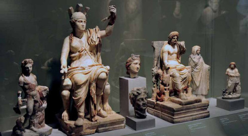 panasfaidon:Goddess Athena in Throne Museum of Ancient Corinth Θεά Αθη