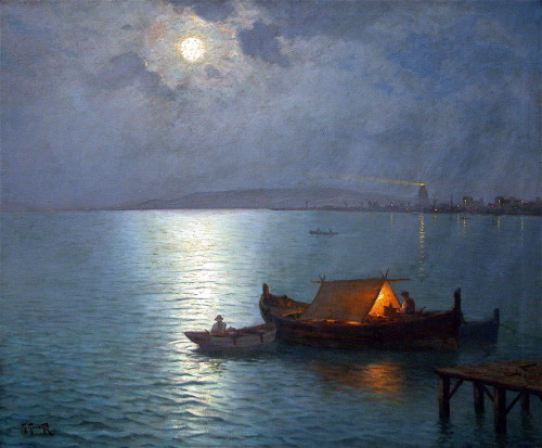 Nightfall   -   Gillermo Gomez GilSpanish painter  1862-1942