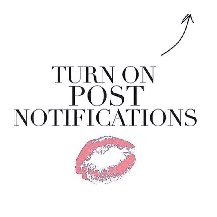 To follow up with my daily posts, make sure you turned on your post notifications