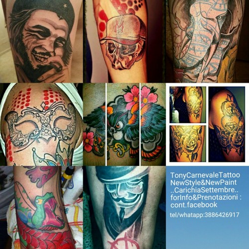 Tony Carnevale Tatuaje #Tattoo #ColourTattoo #traditional...