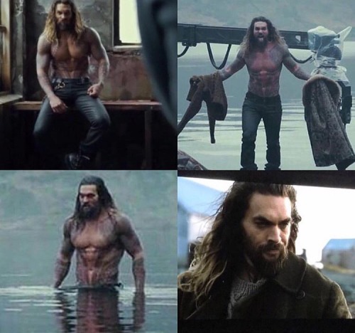 dcextendeduniverseoffical:New images of Jason Momoa as Aquaman in Justice League!!!