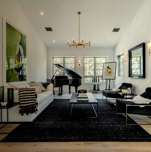 Los Angeles Contemporary Family RoomAn Illustration Of A Large, Modern, Open-concept Family Room With