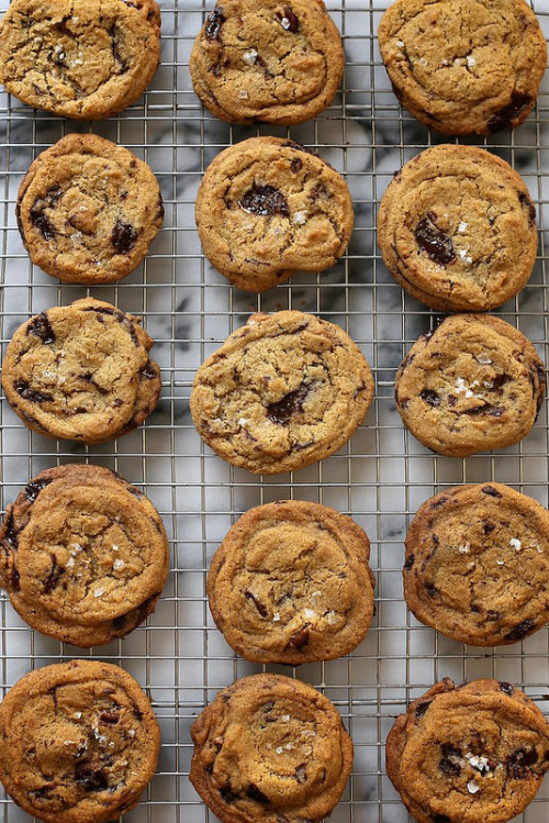 Brown Butter Chocolate Chip Cookies 1 cup (16 tablespoons) unsalted butter, softened to room tempera