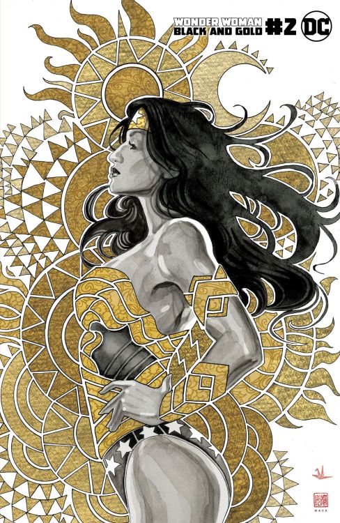 This is the David Mack variant cover for Wonder Woman: Black and Gold #2.