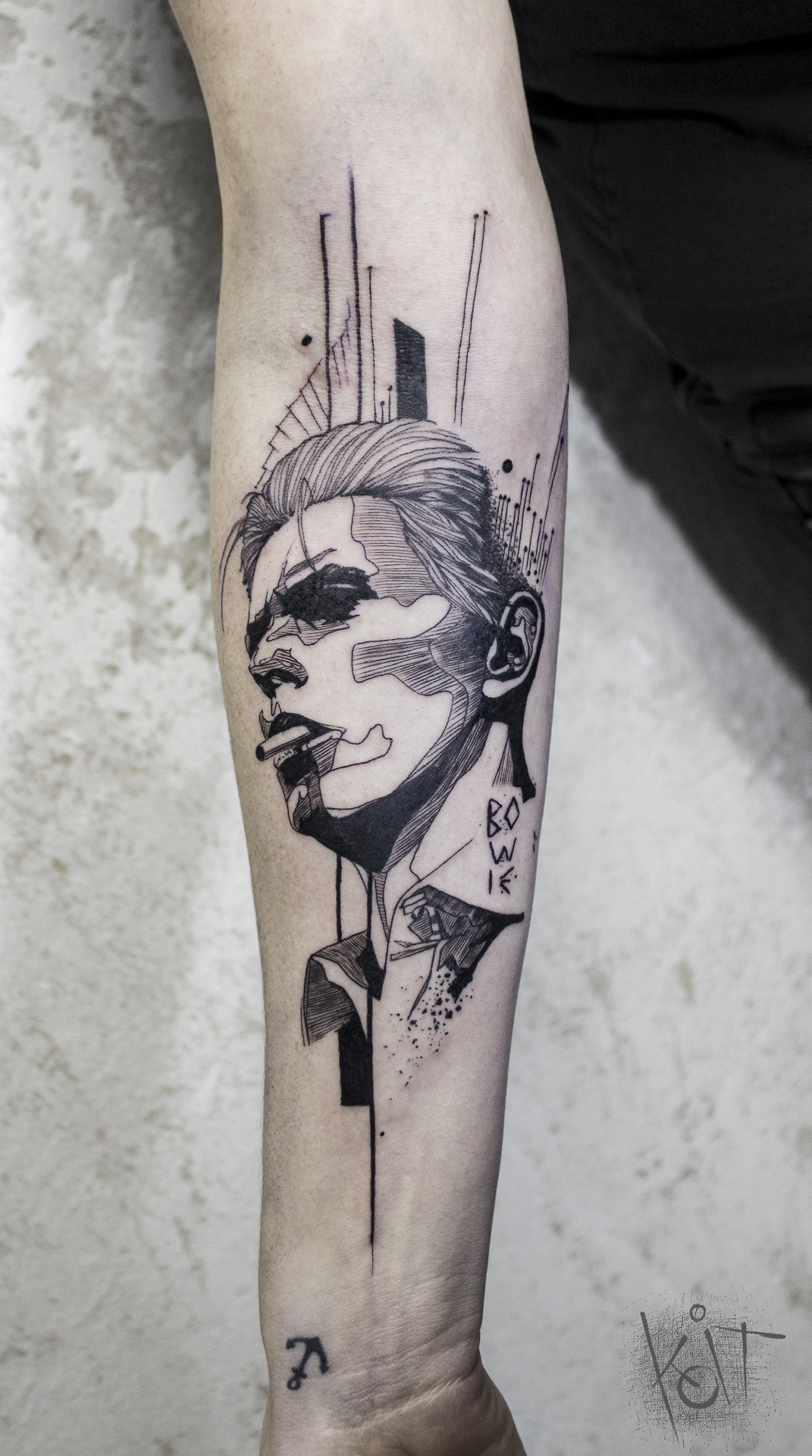 Koit Tattoo David Bowie Forearm Tattoo By Koit Berlin