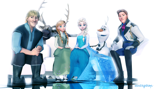 wintryworks:Frozen Cast + Photoshooot I’ve always liked the idea that they had some sort of behind t