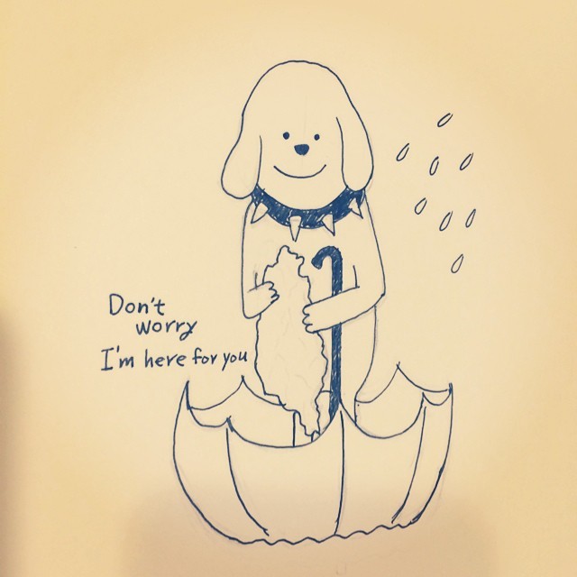 Don’t worry, I’m here for you.
#doodle #draw #dog #taiwan #typhoon