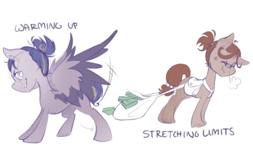 Artist Training Grounds, Day 3!Draw a pony warming up / Draw a pony stretching their limitsFeaturing