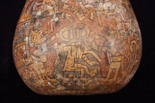 tlatollotl:Vessel with Codex-Style SceneMexico, West Mexico, Nayarit, Mixteca-Puebla or Internationa