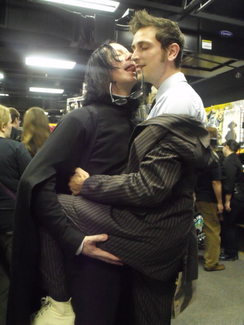 ms-sardonicus:bandgeeklikeme:So I went to Dragon*Con a few weeks ago and found a great Snape and Ten