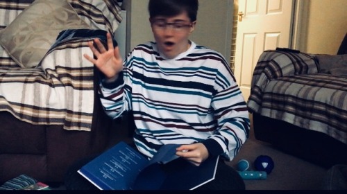 The progression of realising my sister got me the deh through the window book&hellip;.my emotion