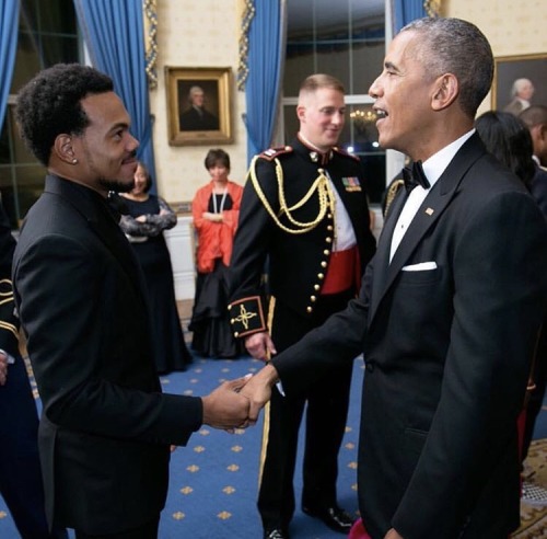 lilchanofrom79th:Chance the Rapper and President Barack Obama