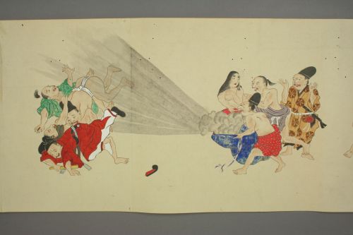 red-lipstick:Over 150 years ago a group of anonymous Japanese artists created a 34-ft long scroll ti