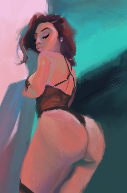 bciacco:  Quick sketch form a found tumblr photo. 