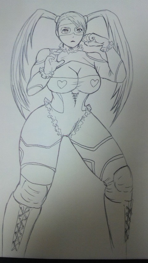 hayame-82:  Some sketches.  I’ll color them later…maybe, hehe . (Street Fighter