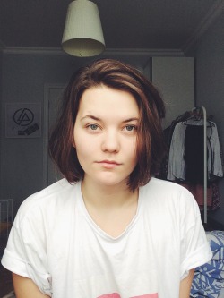 cakestales:So, sometimes I don’t wear makeup. And don’t do my hair. I wear my bf’ shirt and look a bit like a boy. And it doesn’t make me less beautiful to me.  You&rsquo;re so freakin&rsquo; beautiful I can hardly handle it.  :D