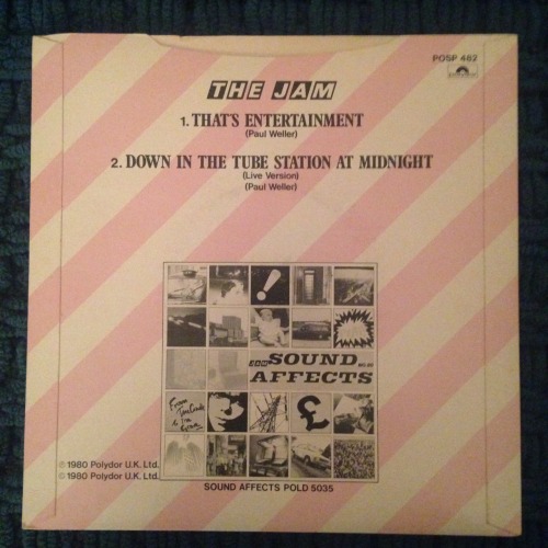 The Jam - That&rsquo;s Entertainment / Down in the Tube Station at Midnight UK Press 1980 (Polyd