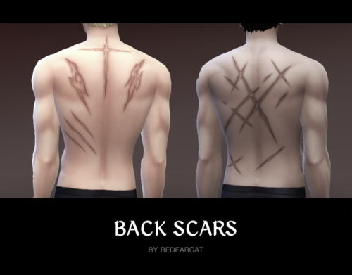 BACK SCAR_1Maxis MatchBase GameNew MeshTeen, Adult, Elderfound in Tattoo-Lower Back, Upper Back Incl