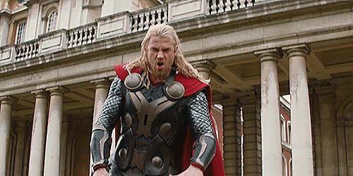 thorlowkey:Chris Hemsworth in the Thor 2 Gag Reel (x)