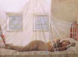 urgetocreate:  Andrew Wyeth, Day Dream, 1980 