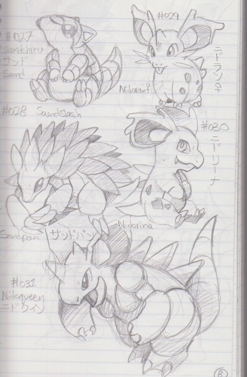 Pokemon Notebook#027-#068 #001-#026 #069-#103