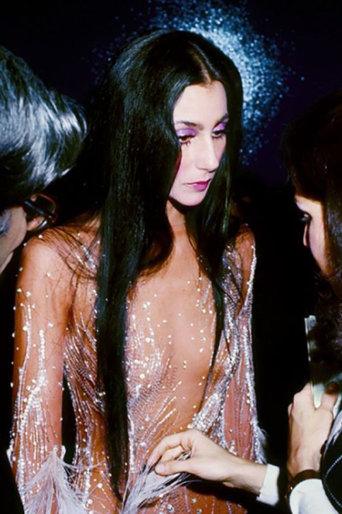 meteormom:Cher at the Met Gala in 1974