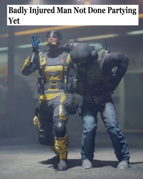 r6shippingdelivery: Rainbow Six Siege + The Onion headlines: Part 2Because someone requested it and 