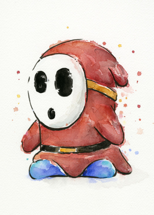 XXX nerdsandgamersftw:Super Mario WatercolorsCreated photo