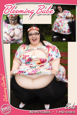 bigcutieecho:    I love to even go on walk on rainy days and strut all curviness for everyone to see. Like the flowers in my dress everyday I am blooming to an even more plush, softer, bigger, and fatter. Come and watch this blooming babe do her thing.