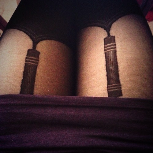 Sexy Saturdays ;) suspender tights are always hot. Yes those are…
