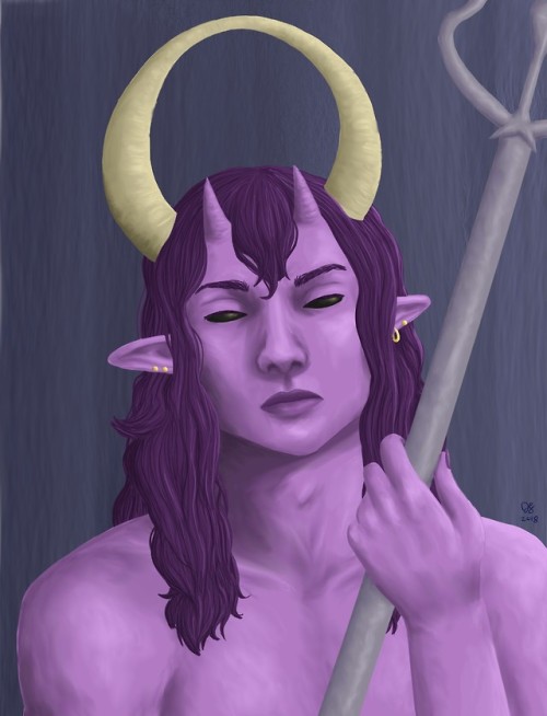 “There is no room for false kings.”@hyenaprinceling got me obsessed with his big tiefling