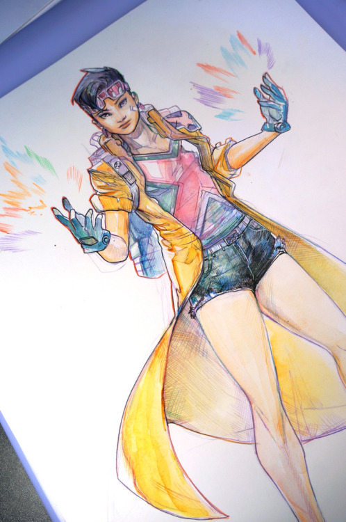 petervnguyen: jubilation lee . For a good friend whos been very patient with me .  Watercolors 