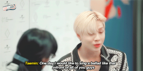 taemincult:Taemin and his love for SHINee music 