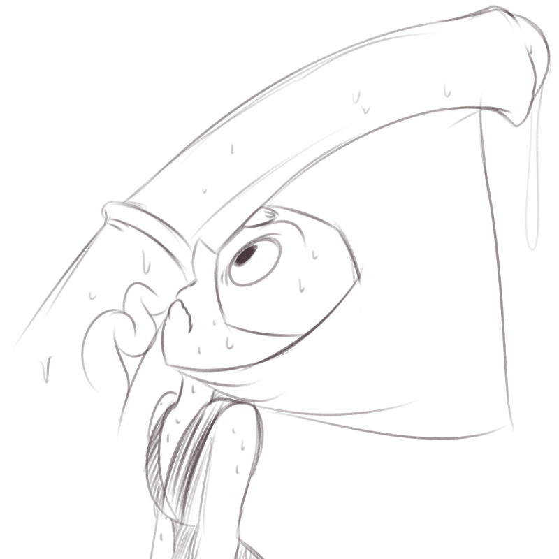 cheezyweapon:  hushhushart:  Here a doodle to show I ain’t dead. Moving friends